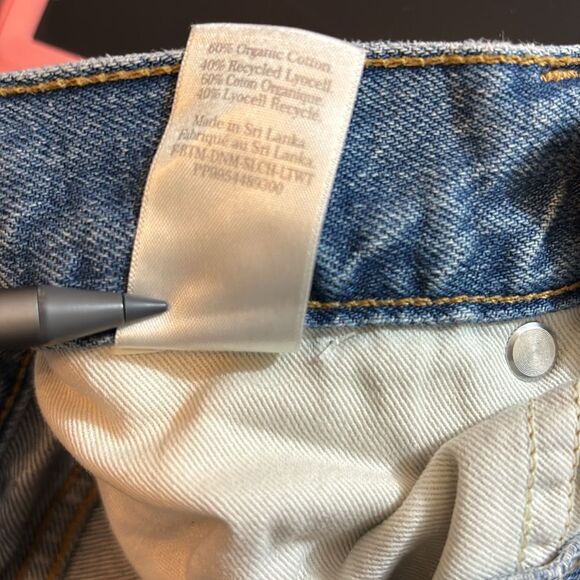 EVERLANE summer slouch jean blue denim jeans 24 - Picture 5 of 5